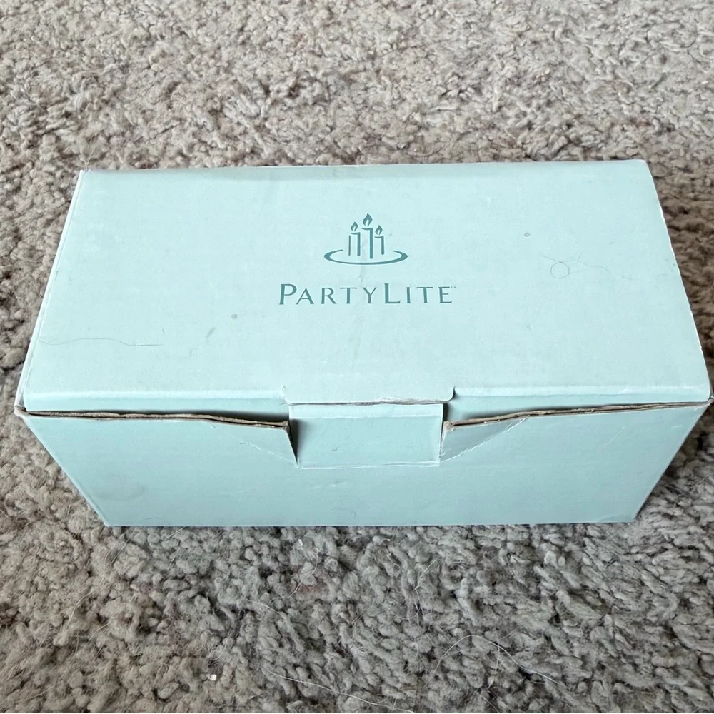 Vintage PartyLite Cauldron Votive Holder Pair P7647 Clear Glass - Picture 9 of 9